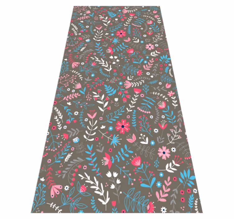 Floral rug in vibrant ditsy floral design - TenStickers