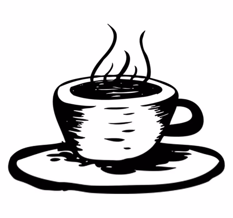 Kitchen vinyl mat coffee with milk - TenStickers