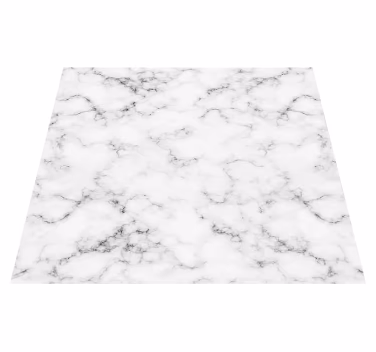 Dining room rug in grey marble design - TenStickers