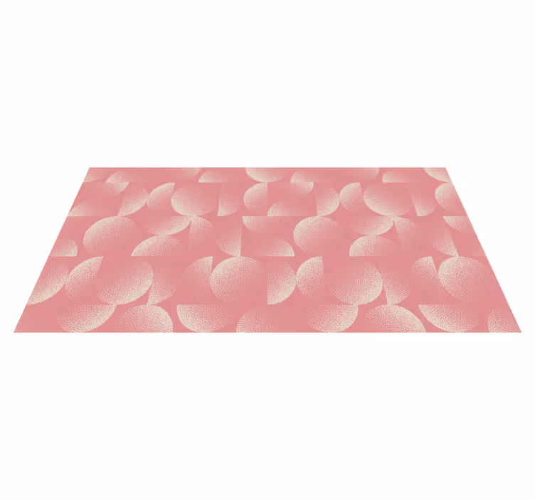 Pastel half circles dining room rug - TenStickers