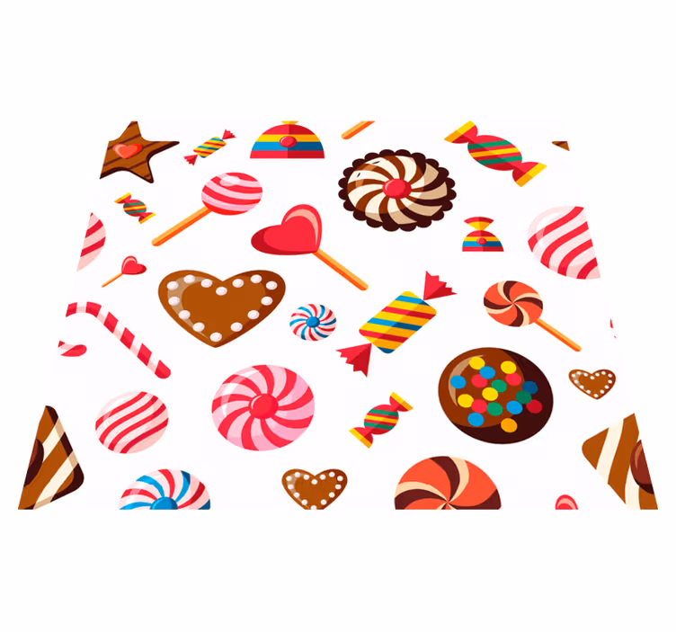 Kitchen vinyl mat in sweet mosaic design - TenStickers