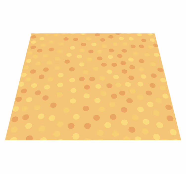 Kitchen vinyl mat orange circles wallpaper - TenStickers