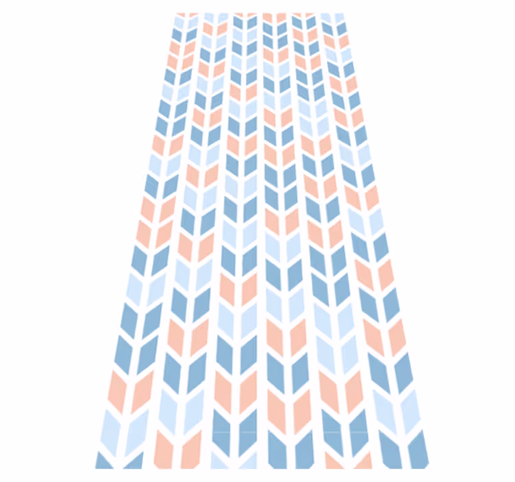 Kitchen vinyl mat with nordic vertical arrows - TenStickers