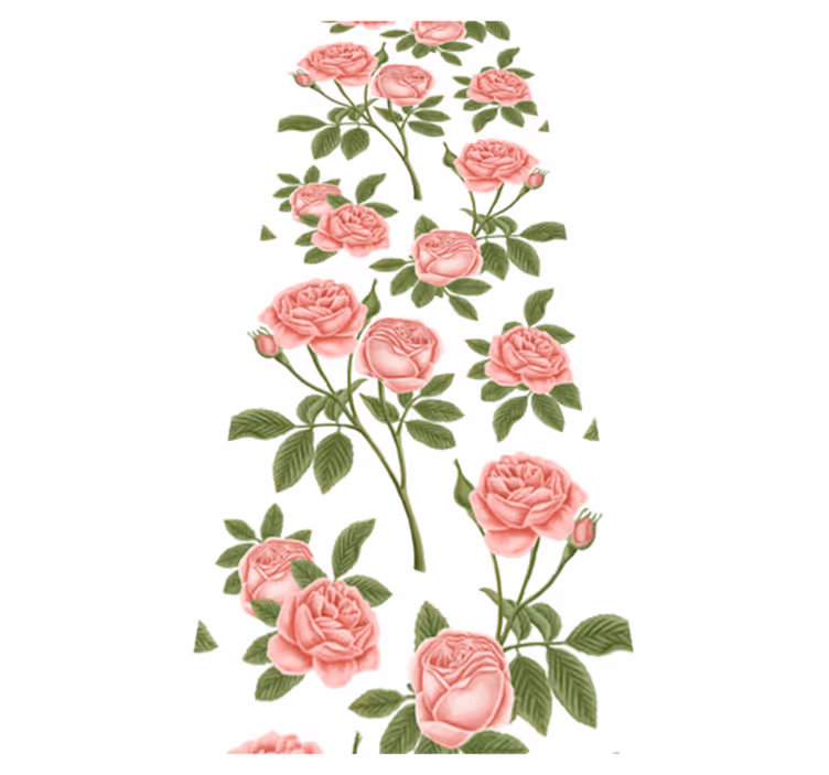 Kitchen vinyl mat flowerprint roses - TenStickers