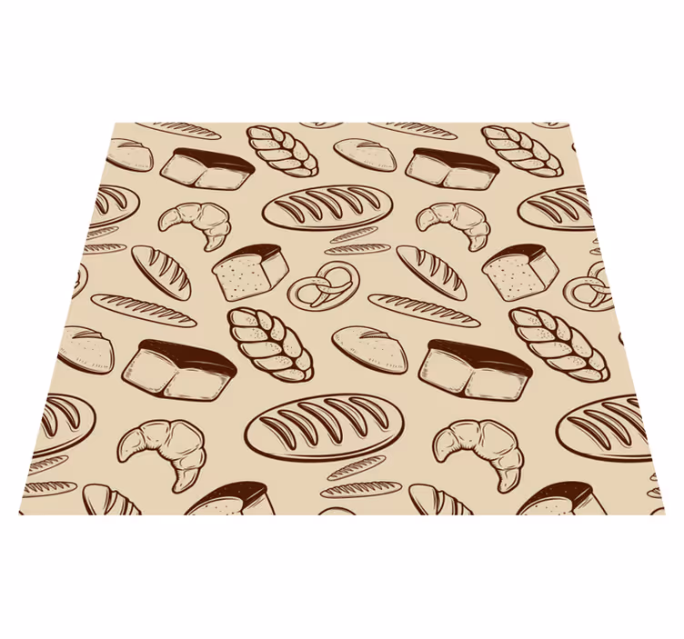 Bakery seamless kitchen vinyl mat - TenStickers