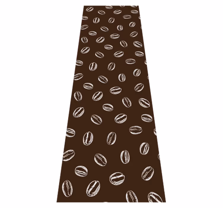 Kitchen vinyl mat coffee beans pattern - TenStickers
