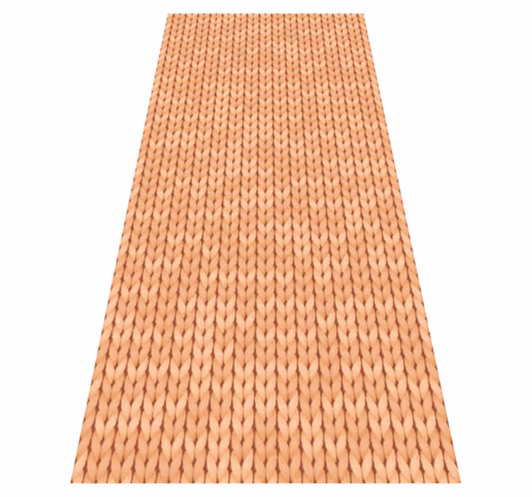 Beige fabric kitchen vinyl mat - TenStickers