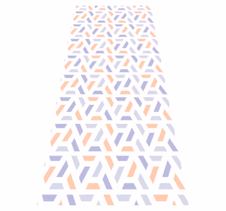 Kitchen vinyl mat with nordic style geometric lines - TenStickers