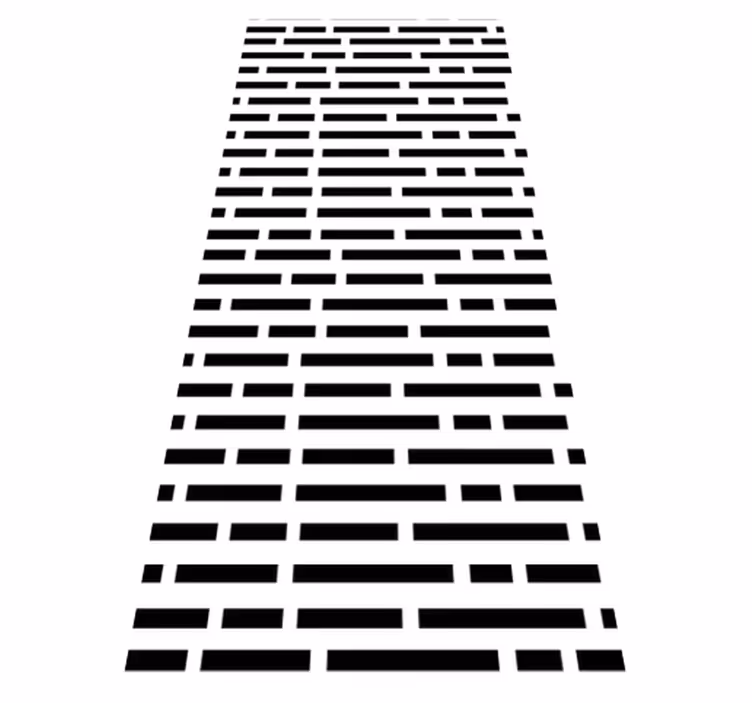Kitchen vinyl mat in nordic style rectangles - TenStickers
