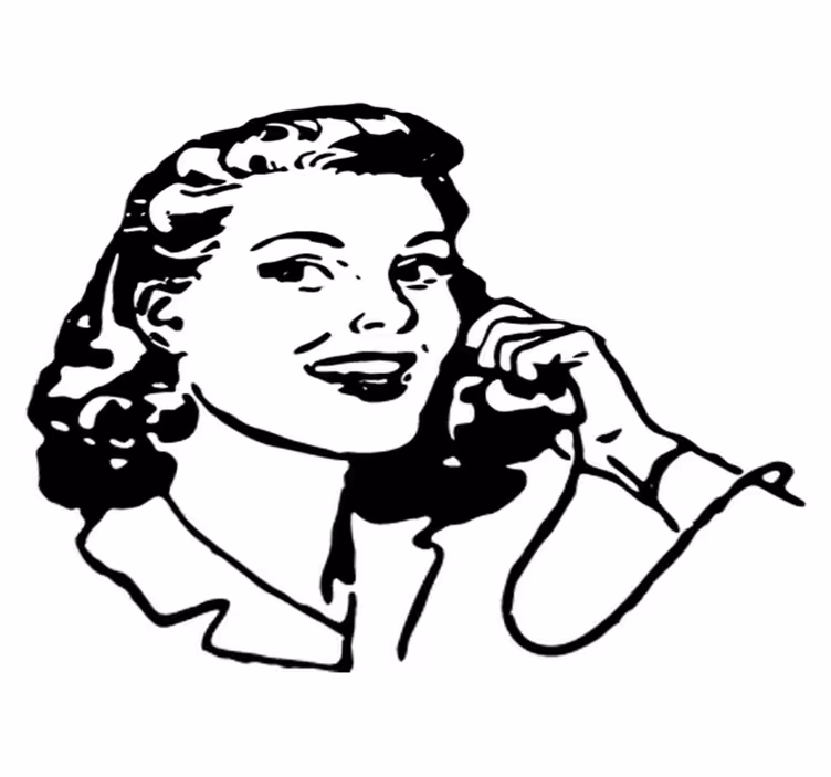 40's style woman bathroom mat - TenStickers