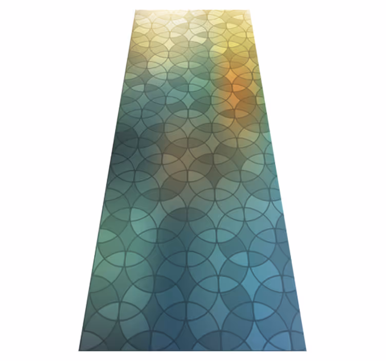 3d glass effect bathroom mat - TenStickers