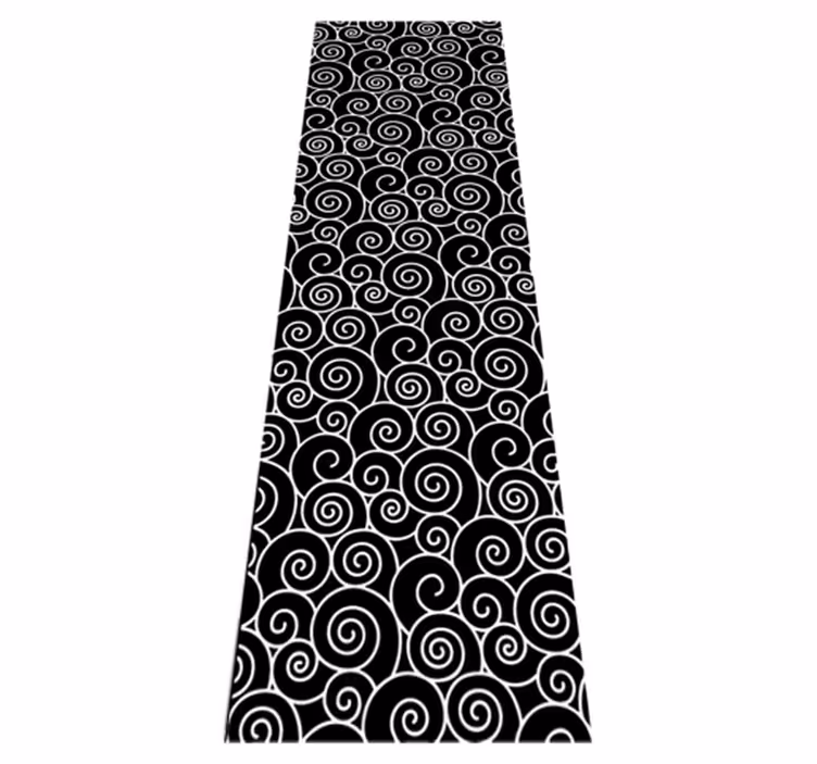 Bathroom mat circles and waves design - TenStickers
