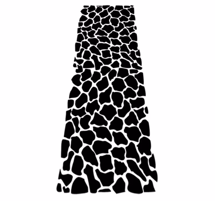 Giraffe print bathroom mat - TenStickers