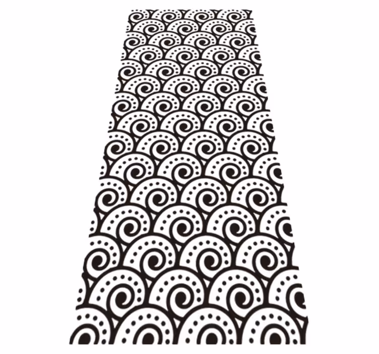 Tsunami effect bathroom mat - TenStickers