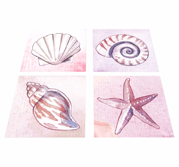 Bathroom mat with sea life design - TenStickers