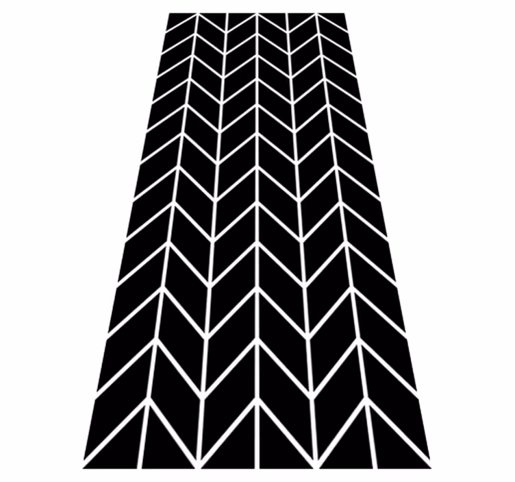 Geometric arrows bathroom mat - TenStickers