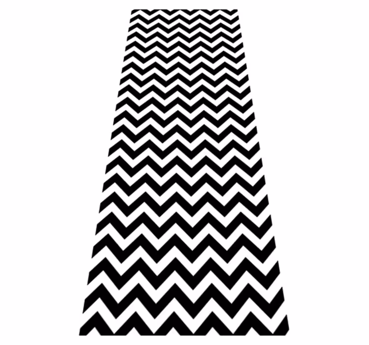 Bathroom mat with triangle lines design - TenStickers