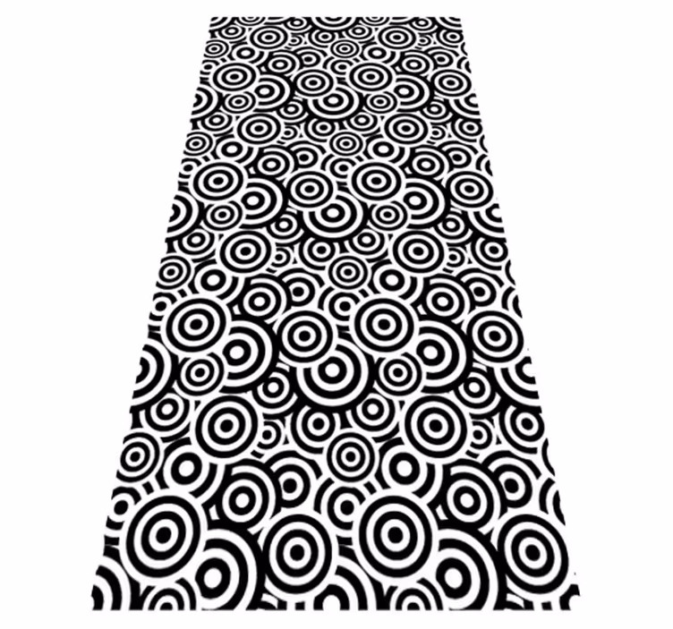 Circular pattern bathroom mat - TenStickers