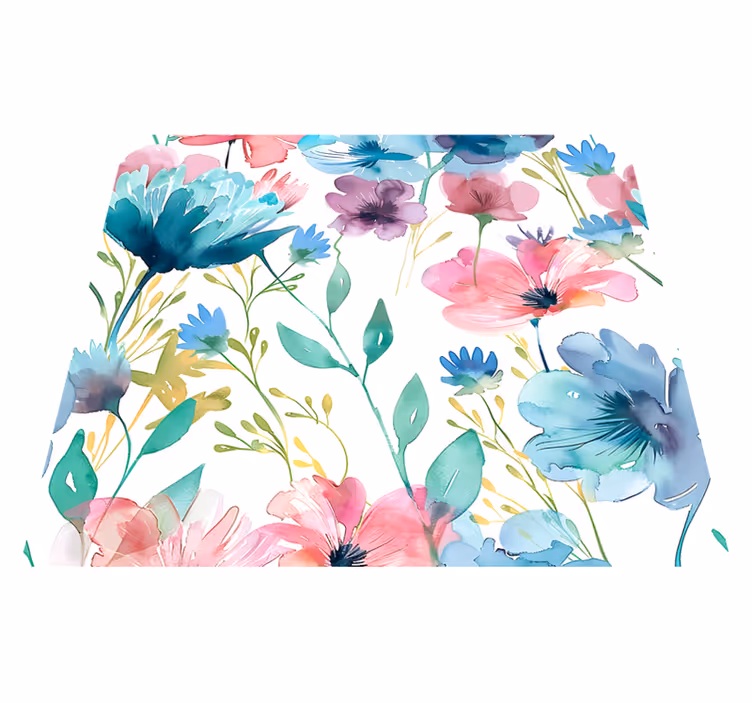 Floral rug wildflowers in summer - TenStickers