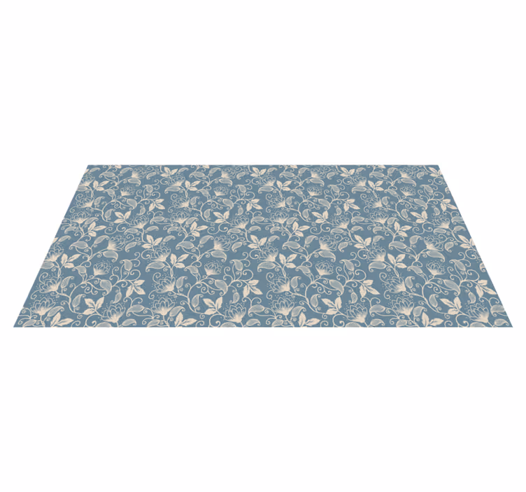 Floral rug with floral motif design - TenStickers