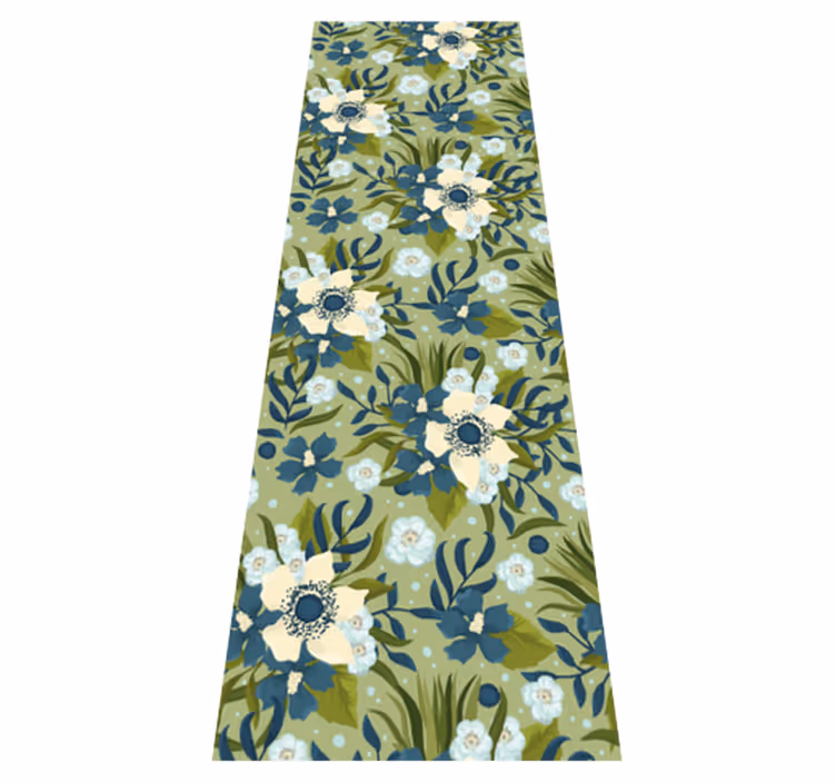 Floral rug with nature-inspired design - TenStickers