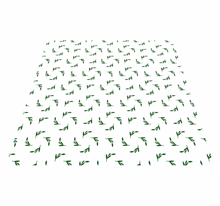 Floral rug botanical leaf design - TenStickers