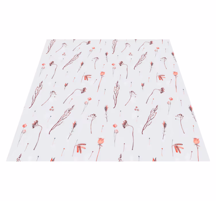 Floral rug with elegant blossom design - TenStickers