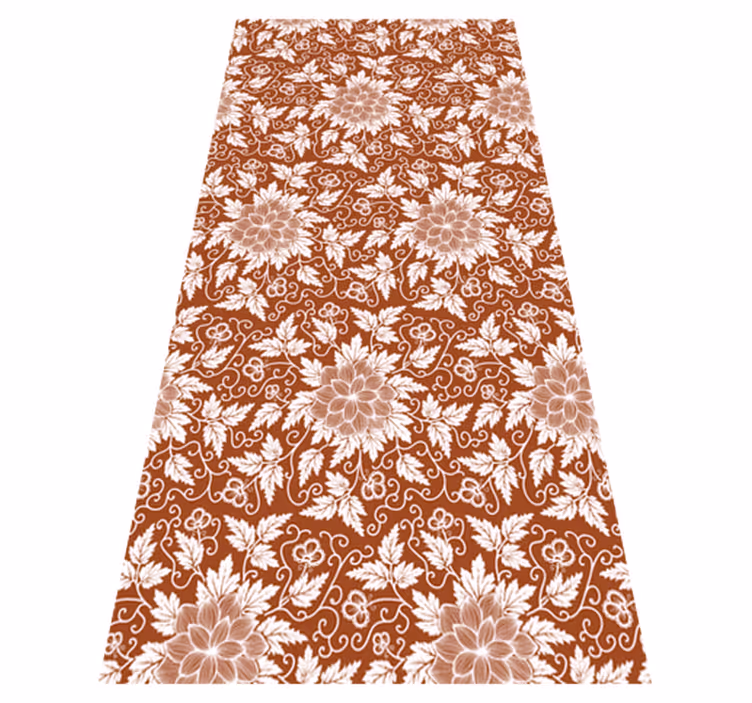 Floral rug botanical art design - TenStickers