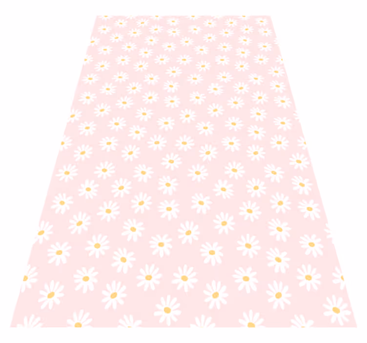 Flower rug daisy flower pattern - TenStickers