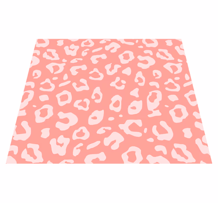 Animal print rug in pink leopard design - TenStickers