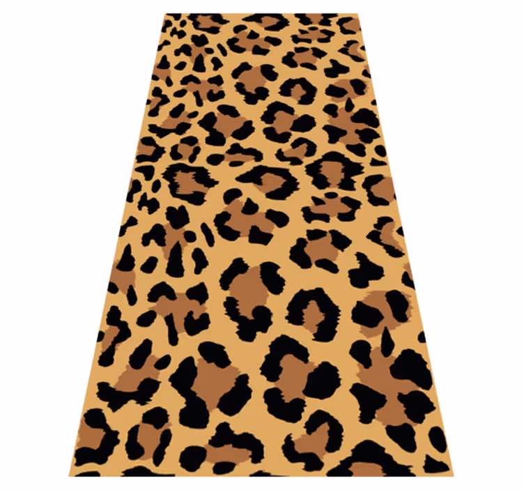 Animal print rug panther print design - TenStickers
