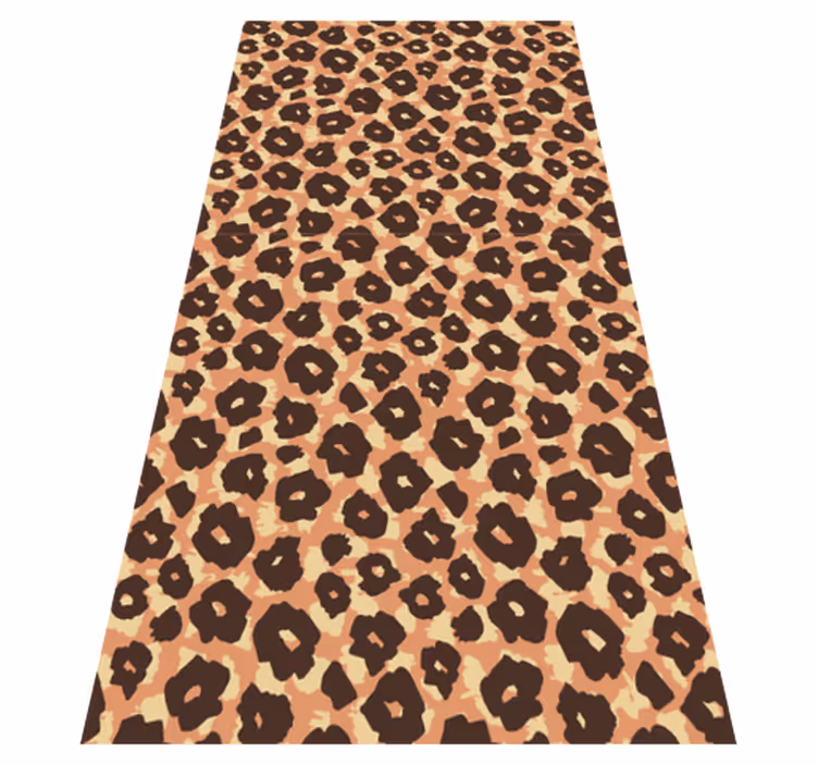 Animal print rug velvety classic leopard design - TenStickers