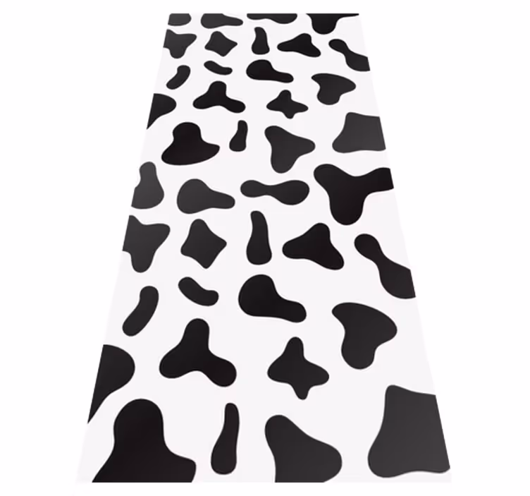 Cow print animal print rug - TenStickers