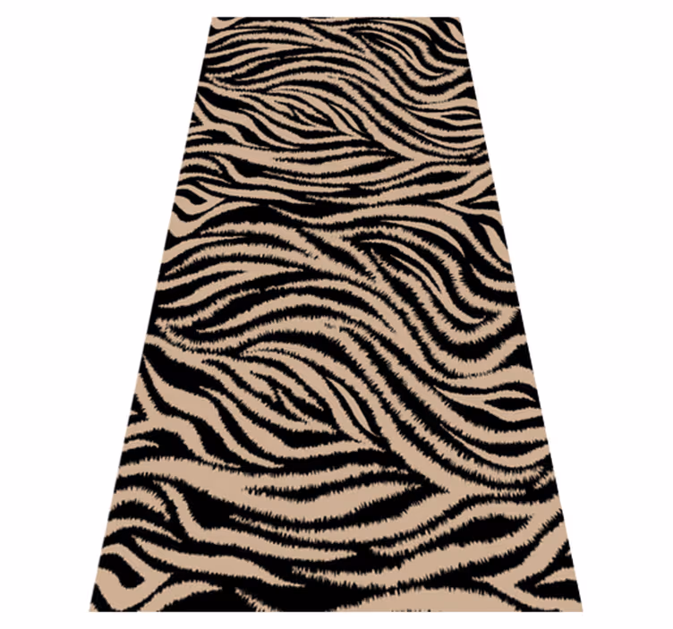 Animal print rug zebra striped design - TenStickers