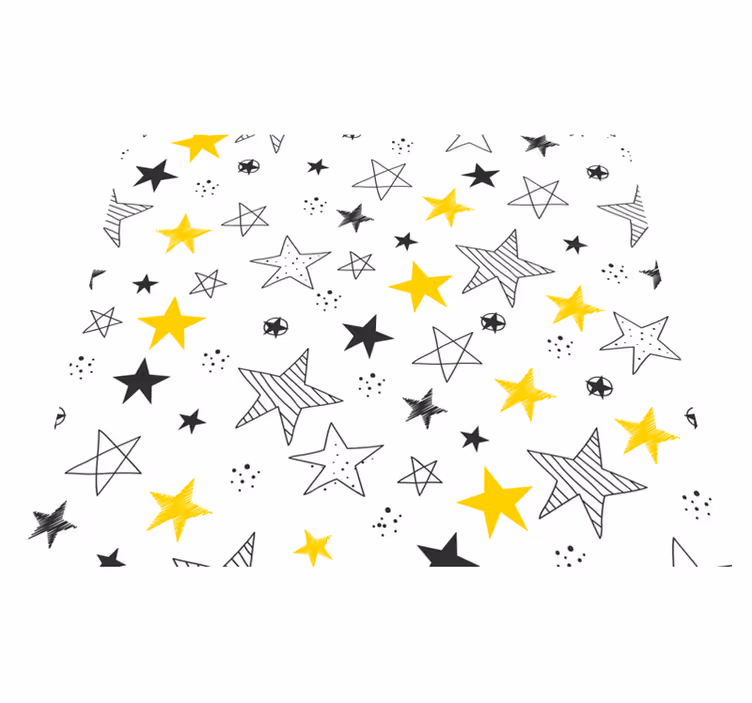 Star rug with rock and roll design - TenStickers