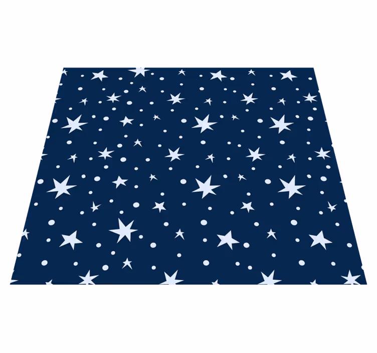 Star rug stars on navy blue - TenStickers