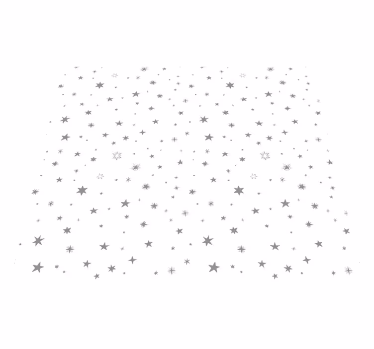 Star rug with gray background and white stars - TenStickers