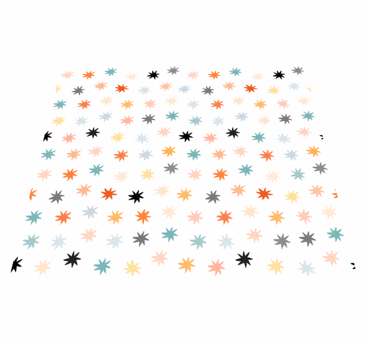 Star rug with geometric star design - TenStickers