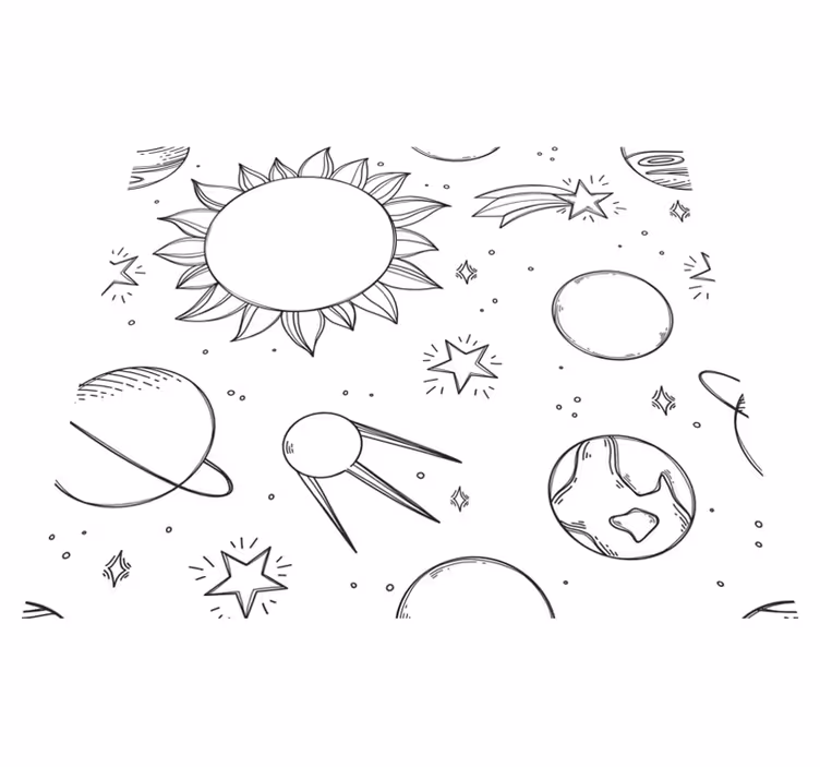 Star rug for little astronauts - TenStickers