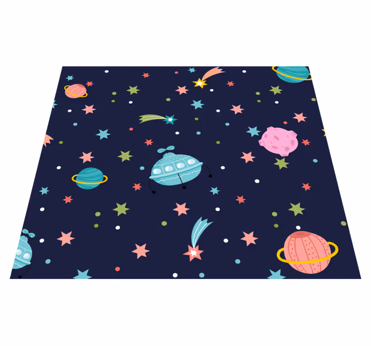 Star rug in celestial space design - TenStickers