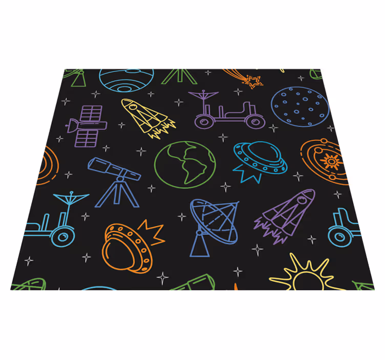 Star rug with celestial designs - TenStickers