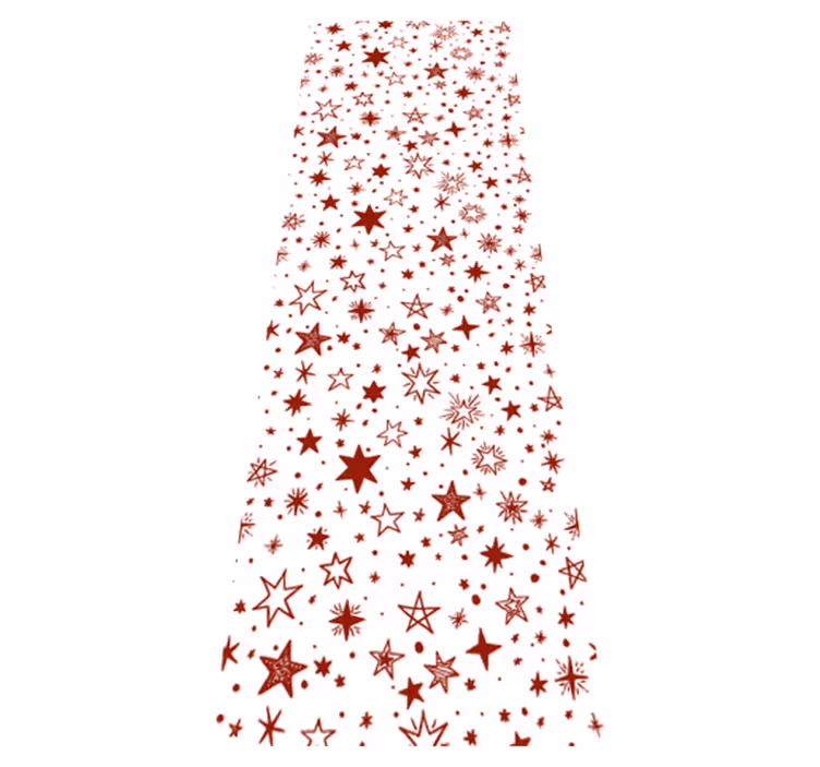 Star rug in red watercolor design - TenStickers