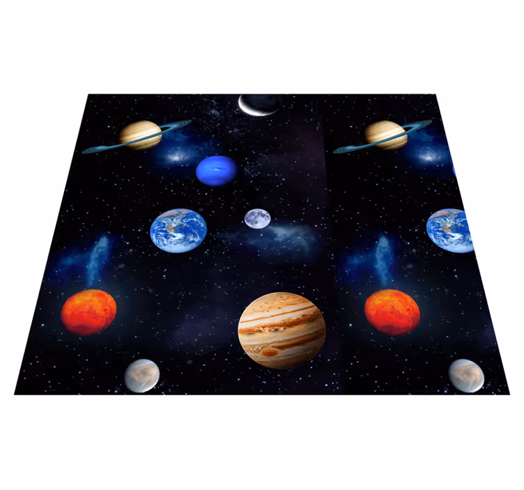 Star rug cosmic space planets - TenStickers