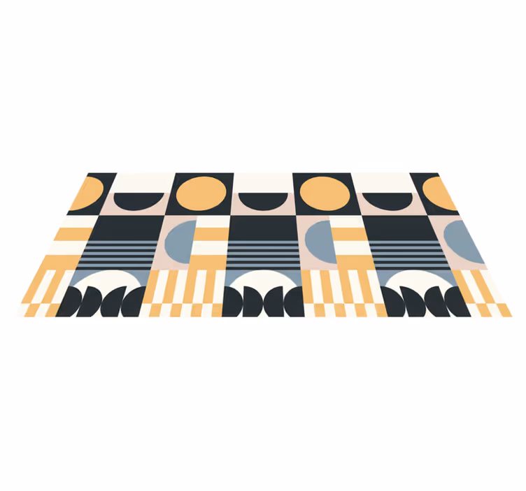 Living room rug with abstract modern design - TenStickers