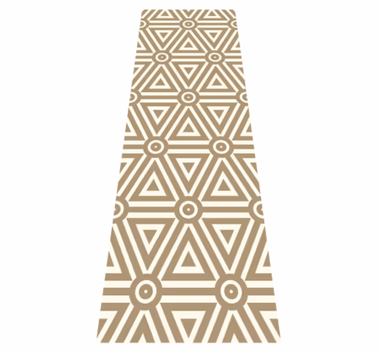 Geometric rug with retro vintage style - TenStickers