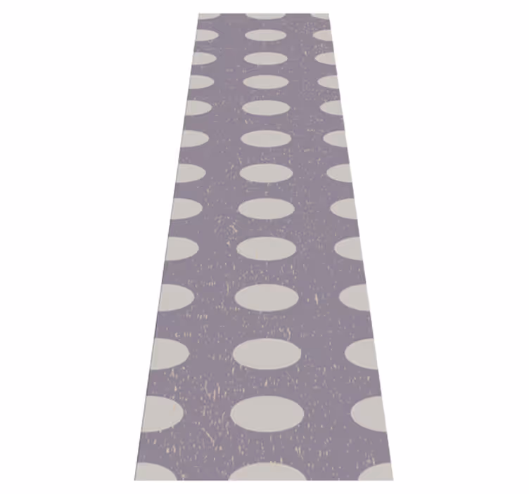 Geometric rug in gray and purple circles - TenStickers