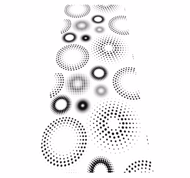 Geometric rug seamless polka dots design - TenStickers
