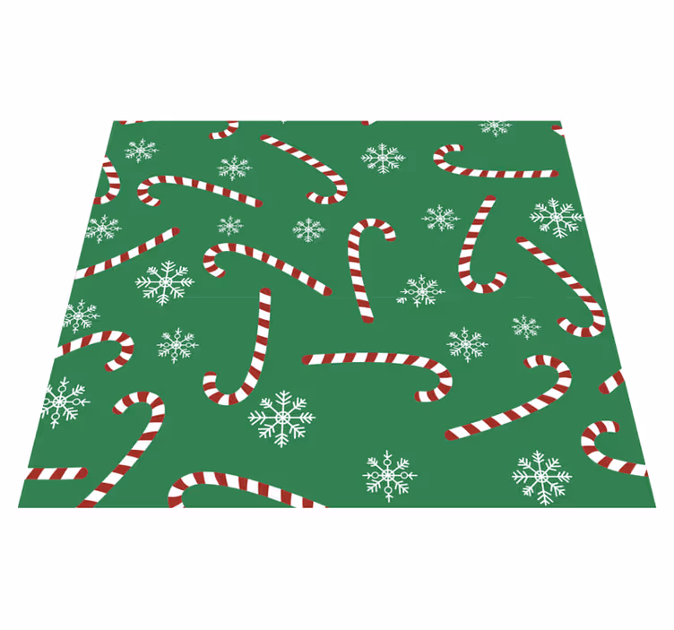 Candy christmas christmas rug - TenStickers