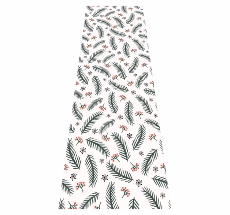 Christmas rug with pine branches design - TenStickers