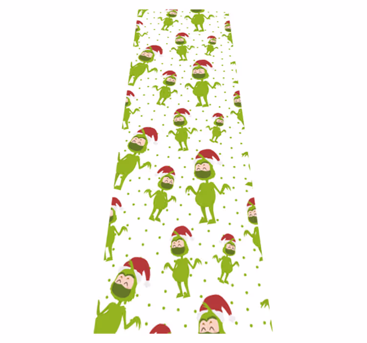 Christmas rug merry christmas with face mask - TenStickers
